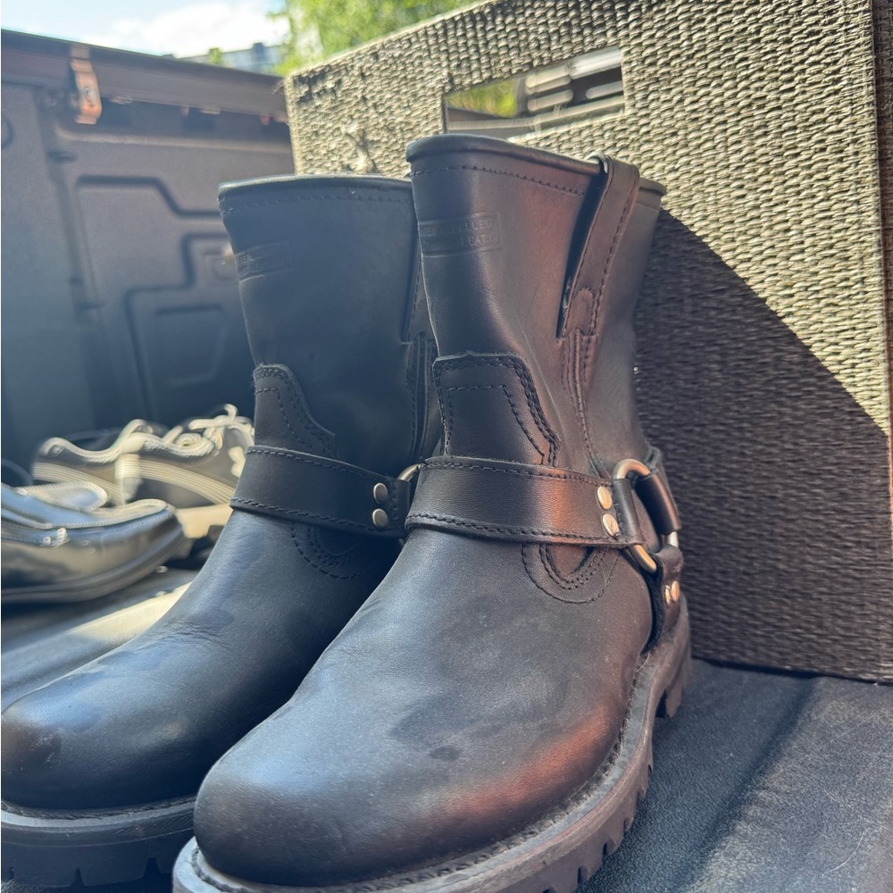 Men's Black Leather Boots